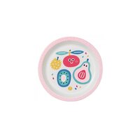 Assiette ventouse carré en silicone - Rose rouge - Kiabi - 19.99€