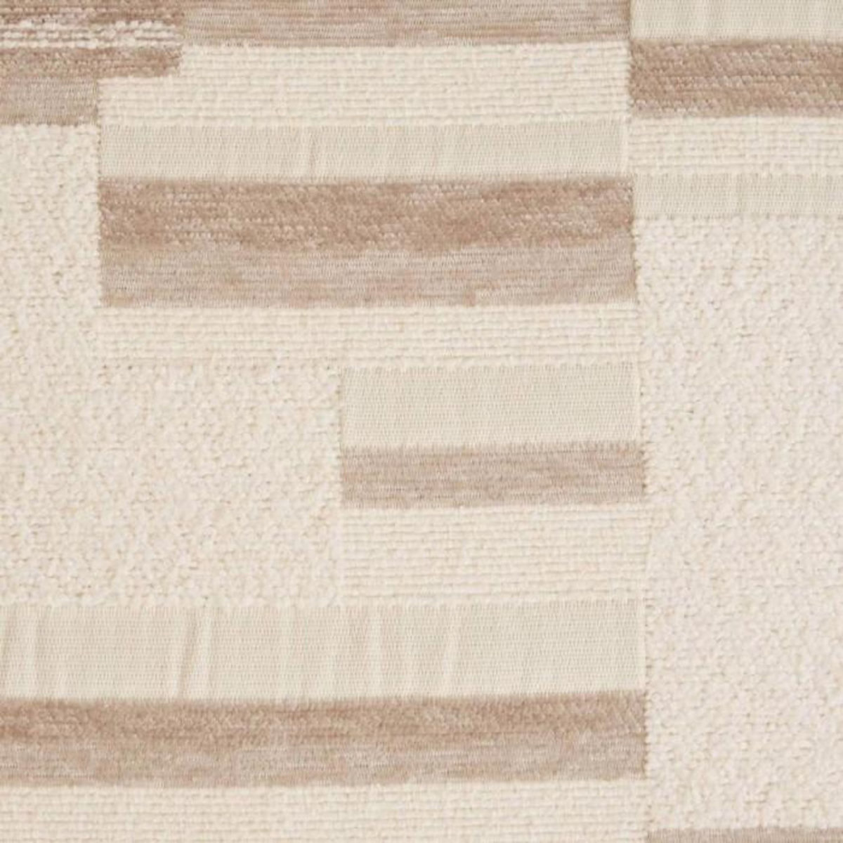 ATMOSPHERA Fauteuil en chenille avec pieds en bois effet naturel CALIX - Beige