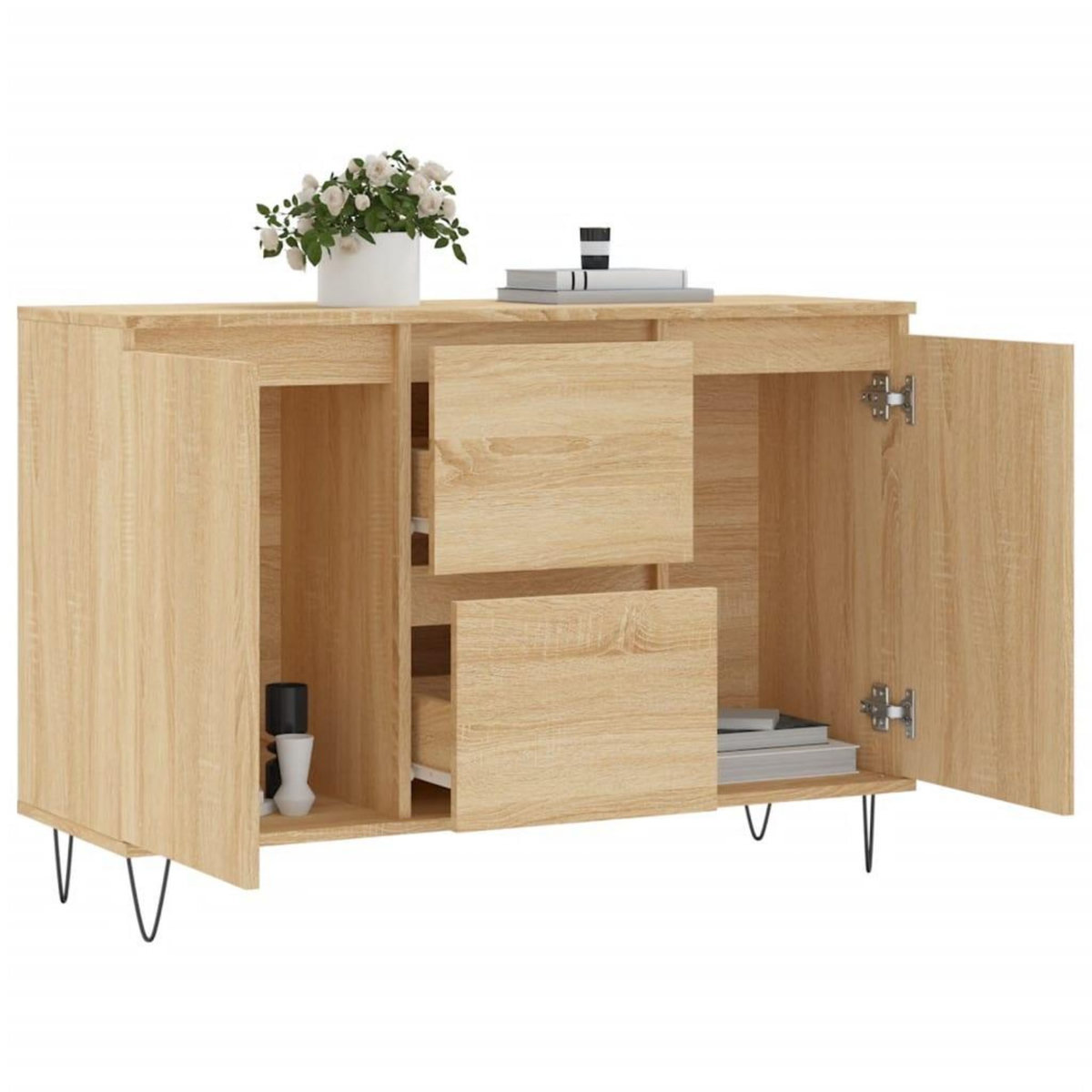 VIDAXL Buffet chene sonoma 104x35x70 cm bois d'ingenierie