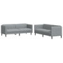 Voir la diapositive 2 : VIDAXL Ensemble de canapes 2 pcs gris clair tissu