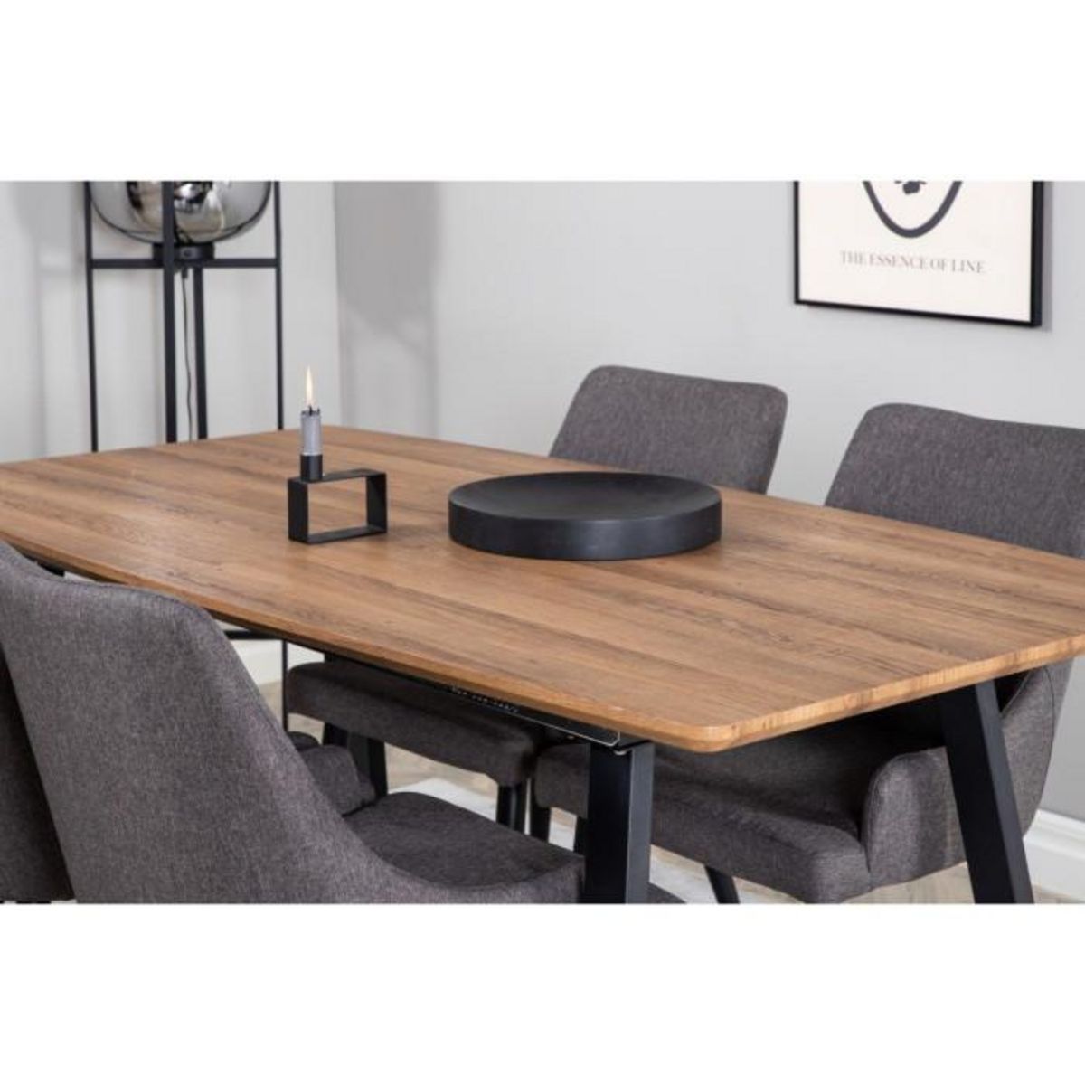 Paris Prix Table à Manger Extensible  Inca  160-200cm Marron