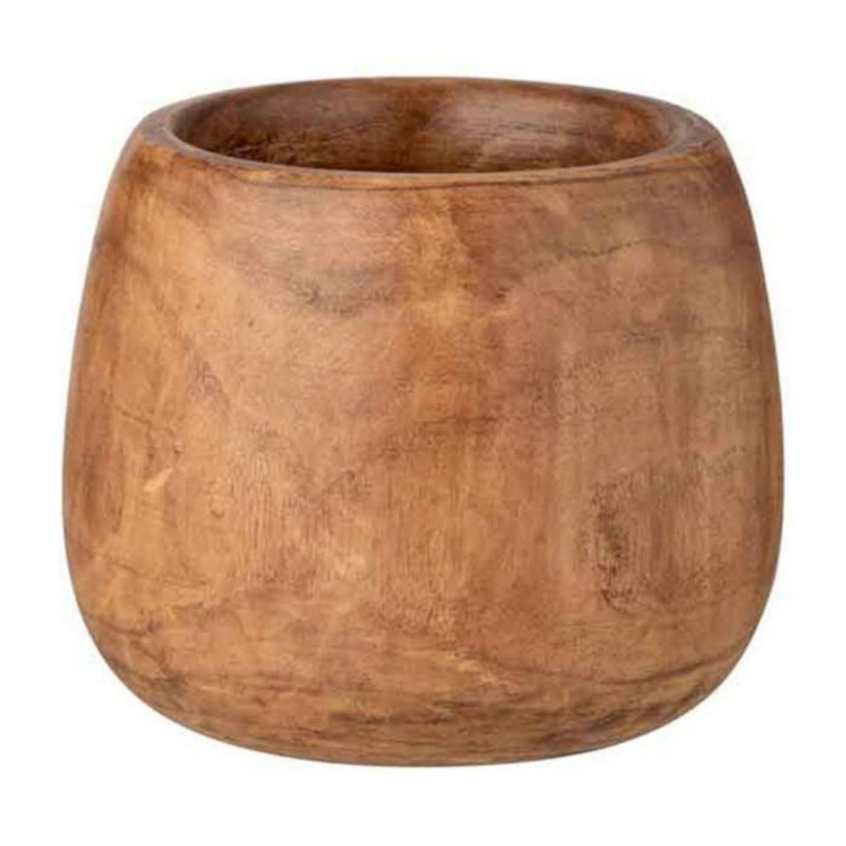 Paris Prix Cache-Pot Déco  Wood Paulownia  27cm Marron
