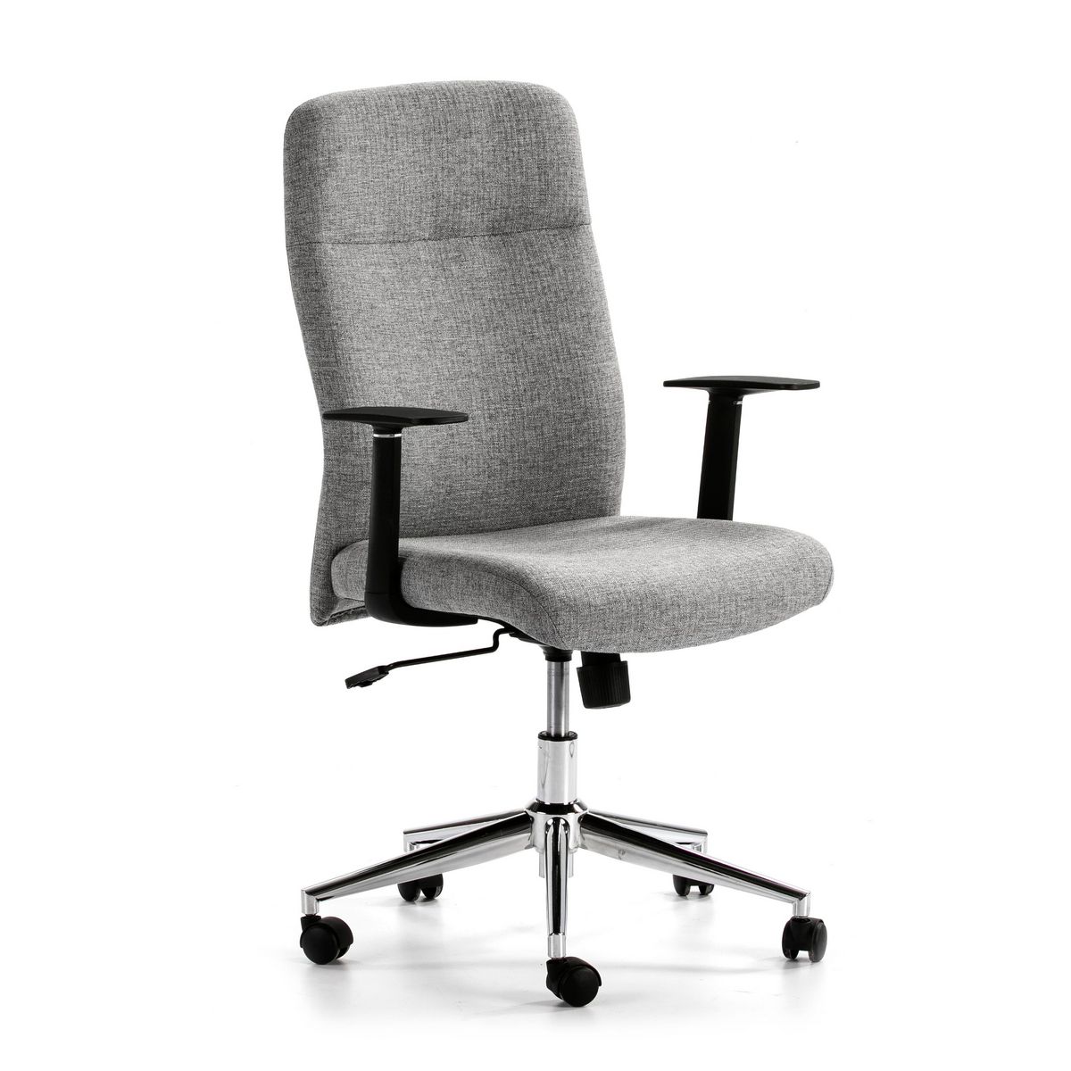 VS VENTA-STOCK Fauteuil de Bureau relevable et reclinable Sam, Tissu Gris Clair