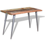 VIDAXL Table a manger Bois de recuperation 120x60x76 cm