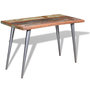 Voir la diapositive 1 : VIDAXL Table a manger Bois de recuperation 120x60x76 cm