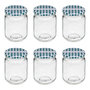 Voir la diapositive 1 : FIVE Lot de 6 Pots à Confiture en Verre  Jarro  0,5L Transparent