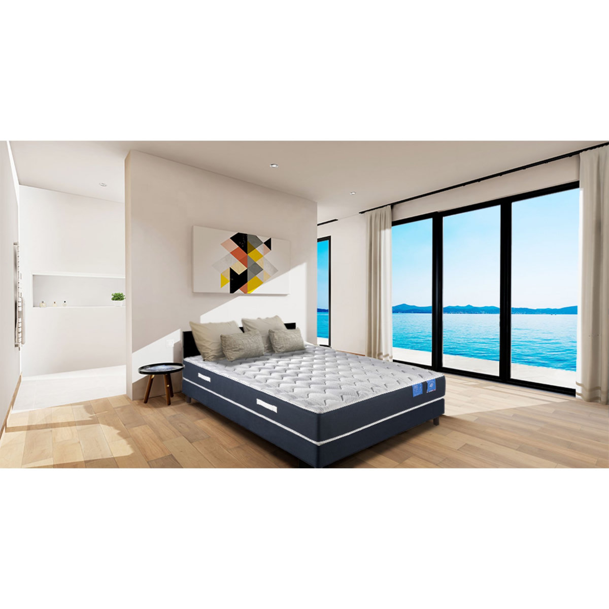 Sommier tapissier 140x190 cm THALASSO MARINE