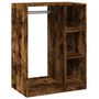 Voir la diapositive 2 : VIDAXL Garde robe chêne fumé 77x48x102 cm bois d ingénierie