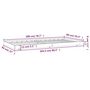 Voir la diapositive 6 : VIDAXL Cadre de lit sans matelas blanc 90x200 cm bois de pin massif