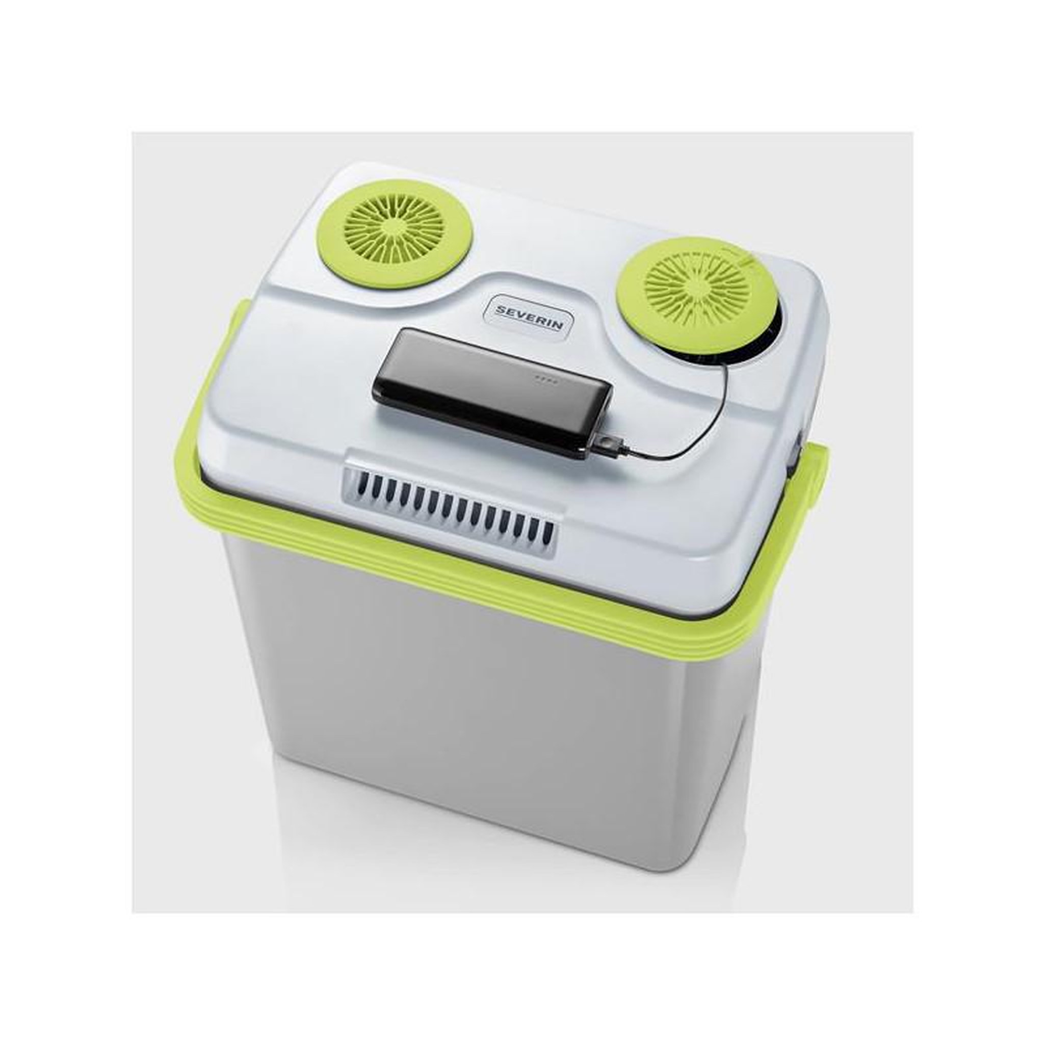 Voir la diapositive 4 : SEVERIN Glacière plastique 25l gris/vert - 2925