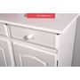 Voir la diapositive 5 : Buffet bas pin massif blanc - LUIS