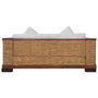 Voir la diapositive 4 : VIDAXL Canape a 2 places avec coussins Marron Rotin naturel