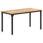 Voir la diapositive 1 : VIDAXL Table de salle a manger 140x70x76 cm Bois de manguier brut