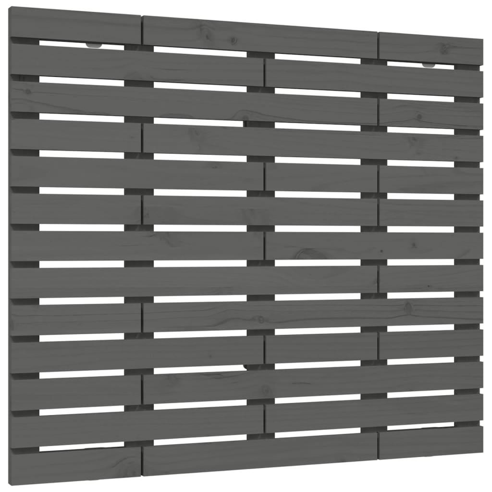 Voir la diapositive 2 : VIDAXL Tete de lit murale Gris 81x3x91,5 cm Bois massif de pin