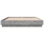 Voir la diapositive 4 : VIDAXL Cadre de lit sans matelas gris beton 120x200 cm