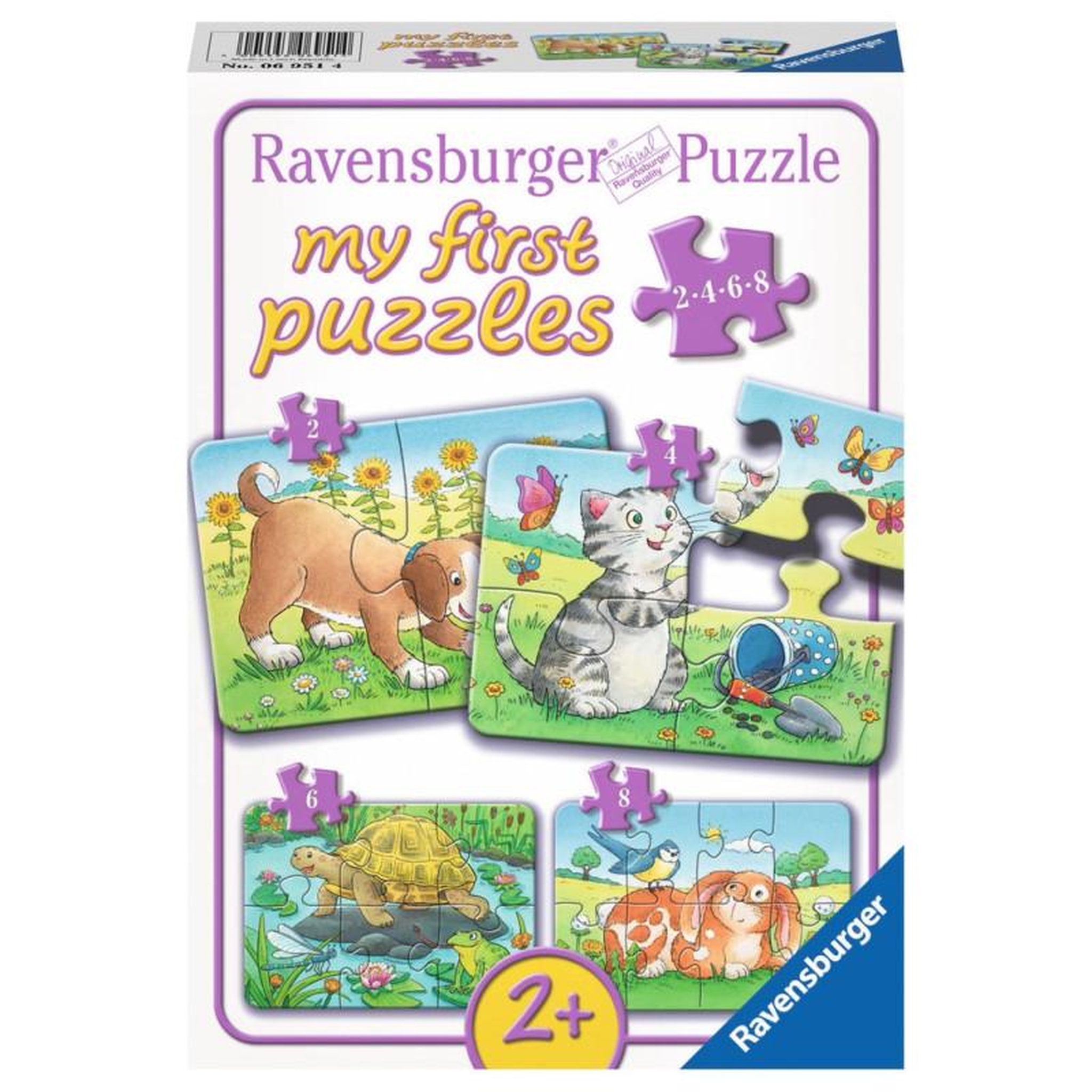 RAVENSBURGER RAVENSBURGER Cute pets puzzle, 4 in 1