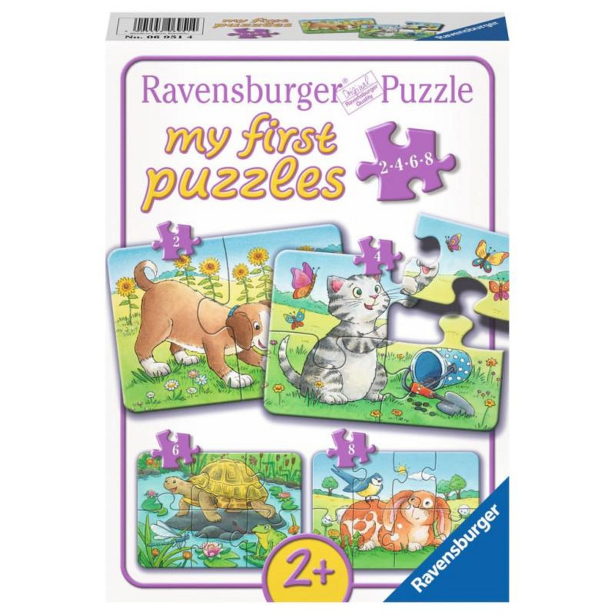 RAVENSBURGER RAVENSBURGER Cute pets puzzle, 4 in 1