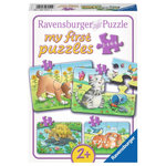 RAVENSBURGER RAVENSBURGER Cute pets puzzle, 4 in 1