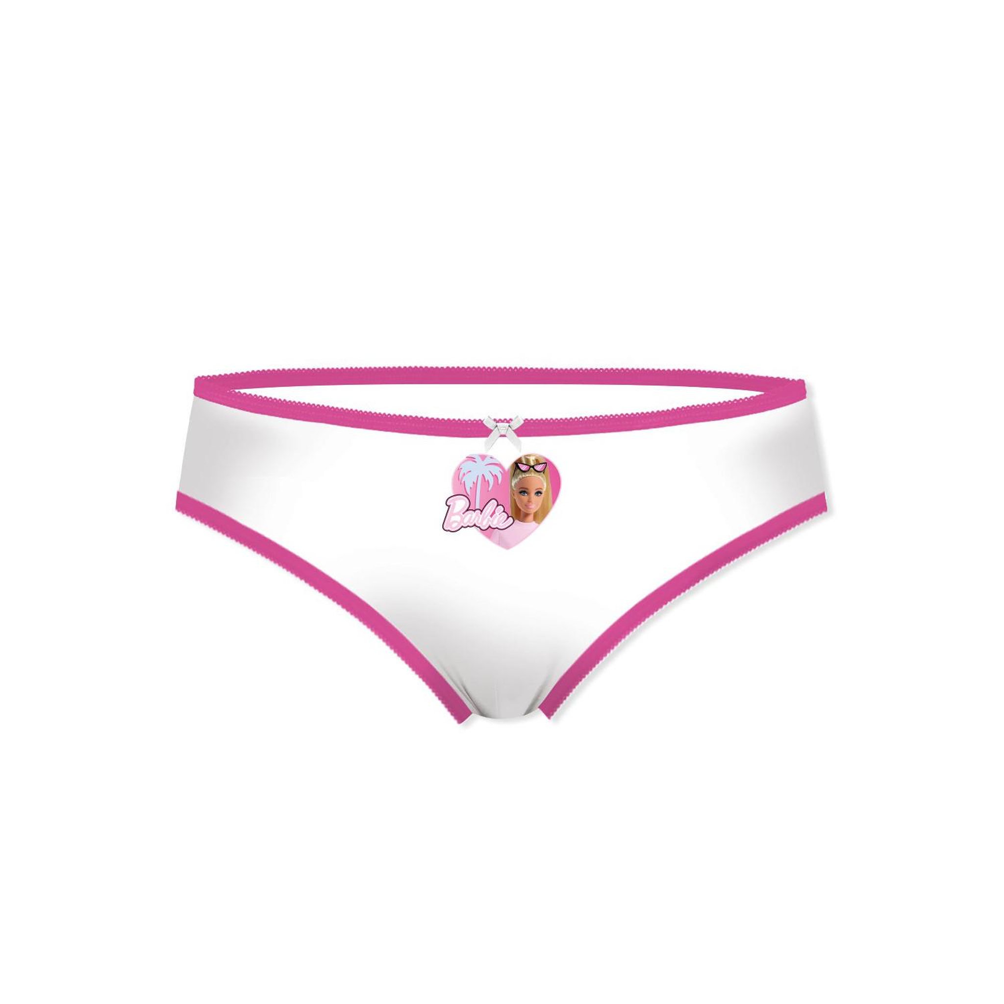 Voir la diapositive 4 : BARBIE Lot de 5 culottes bébé fille en coton