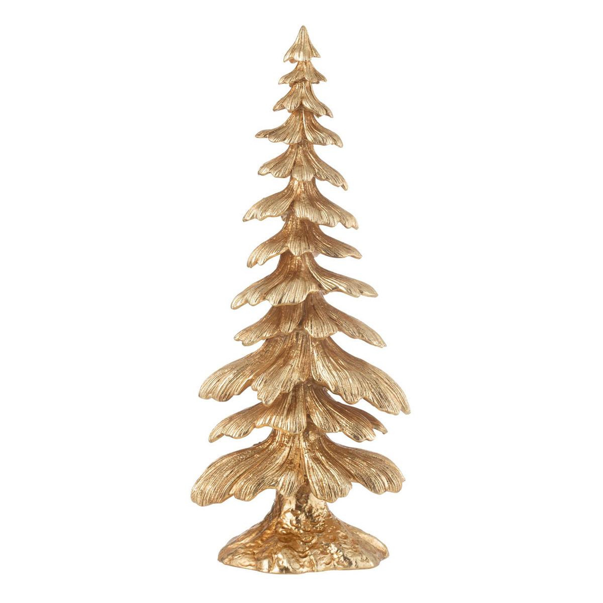 J-LINE Sapin déco en résine  luciano  51cm or