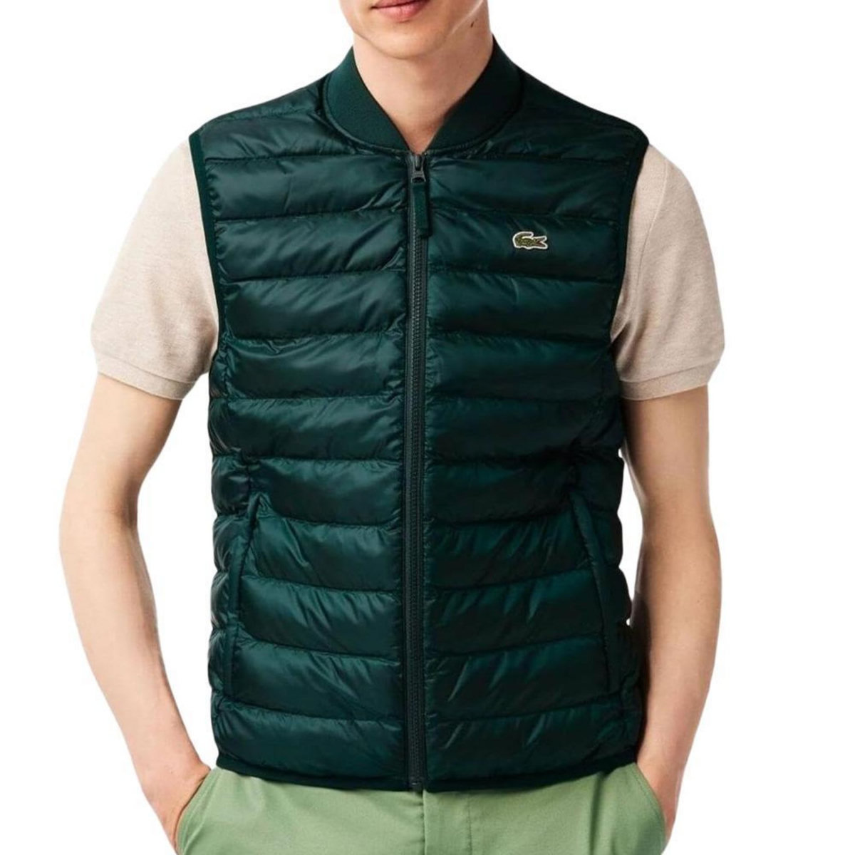 Lacoste Doudoune sans manche  Foncé Homme Lacoste Sinople