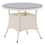Paris Prix Table de Jardin Ronde  Volta  90cm Blanc