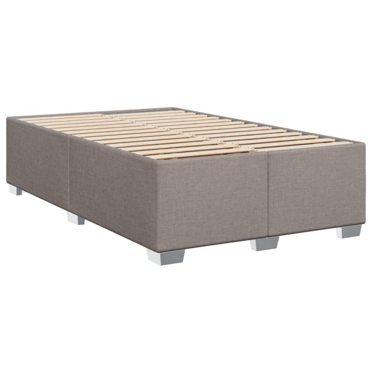 VIDAXL Cadre de lit sans matelas taupe 120x200 cm tissu