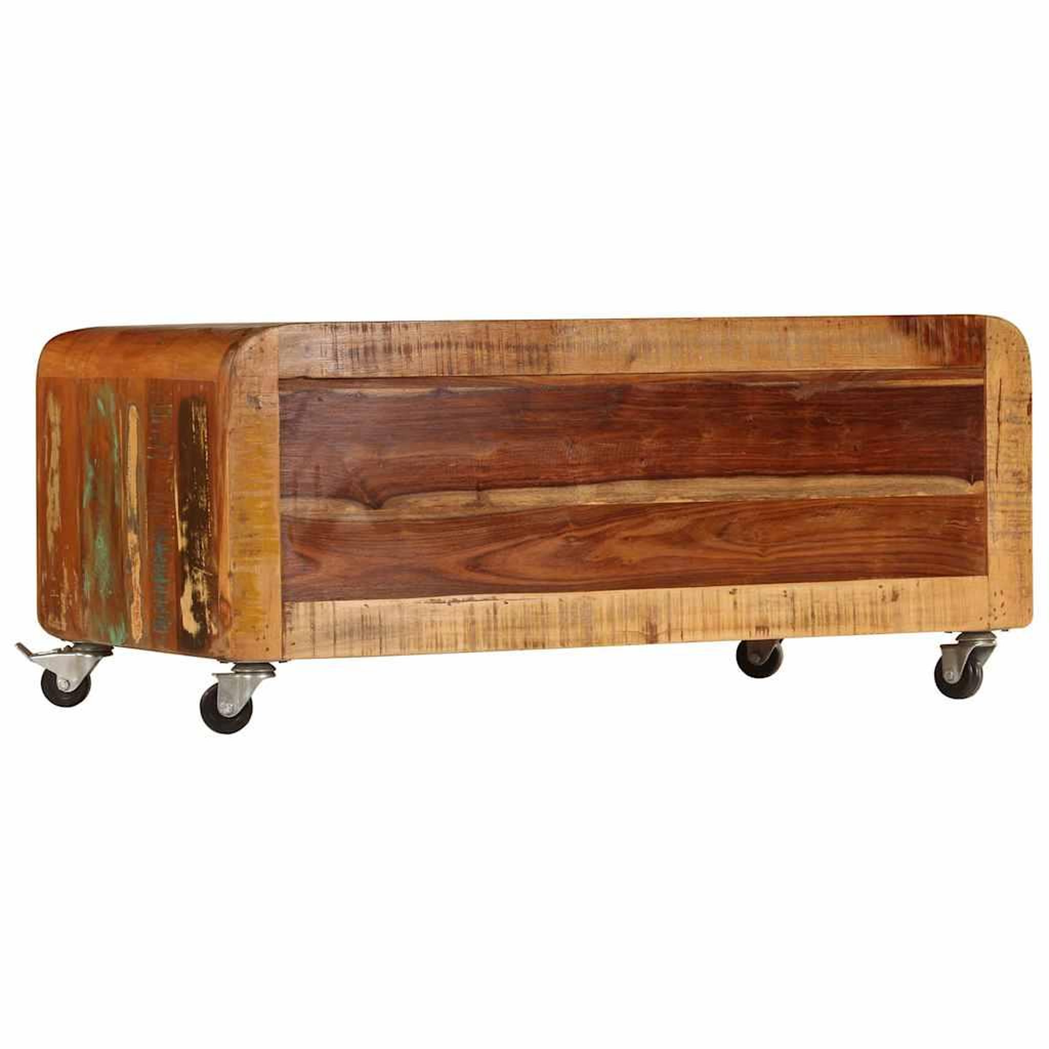 Voir la diapositive 3 : VIDAXL Table basse 85x55x40 cm bois de recuperation massif