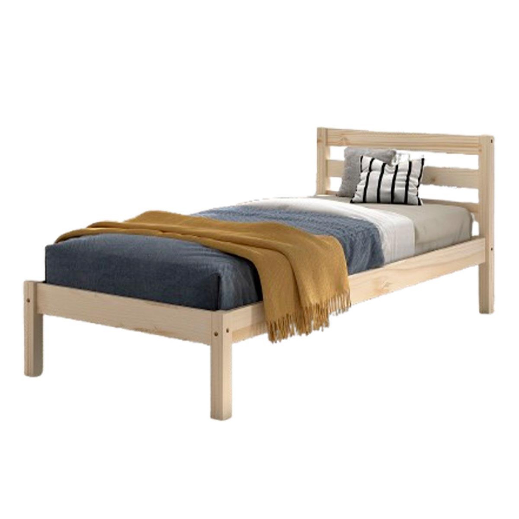 Paris Prix Lit enfant scandinave  pino  90x200cm naturel