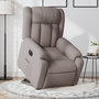 Voir la diapositive 1 : VIDAXL Fauteuil inclinable electrique taupe tissu