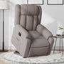 Voir la diapositive 1 : VIDAXL Fauteuil inclinable electrique taupe tissu