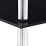 Voir la diapositive 4 : VIDAXL Etagere 4 niveaux Noir 30x30x100 cm Verre trempe