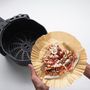 Voir la diapositive 3 : Paris Prix Lot de 25 Feuilles de Papier Cuisson  Friteuse à Air  20cm Marron