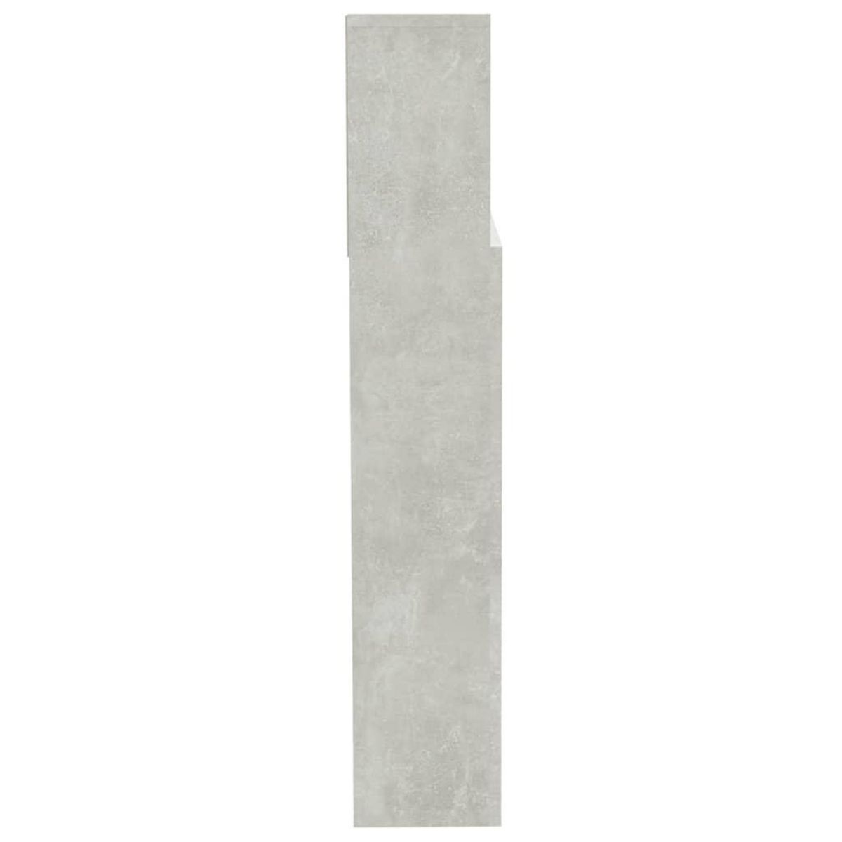 VIDAXL Armoire de tete de lit Gris beton 200x19x103,5 cm