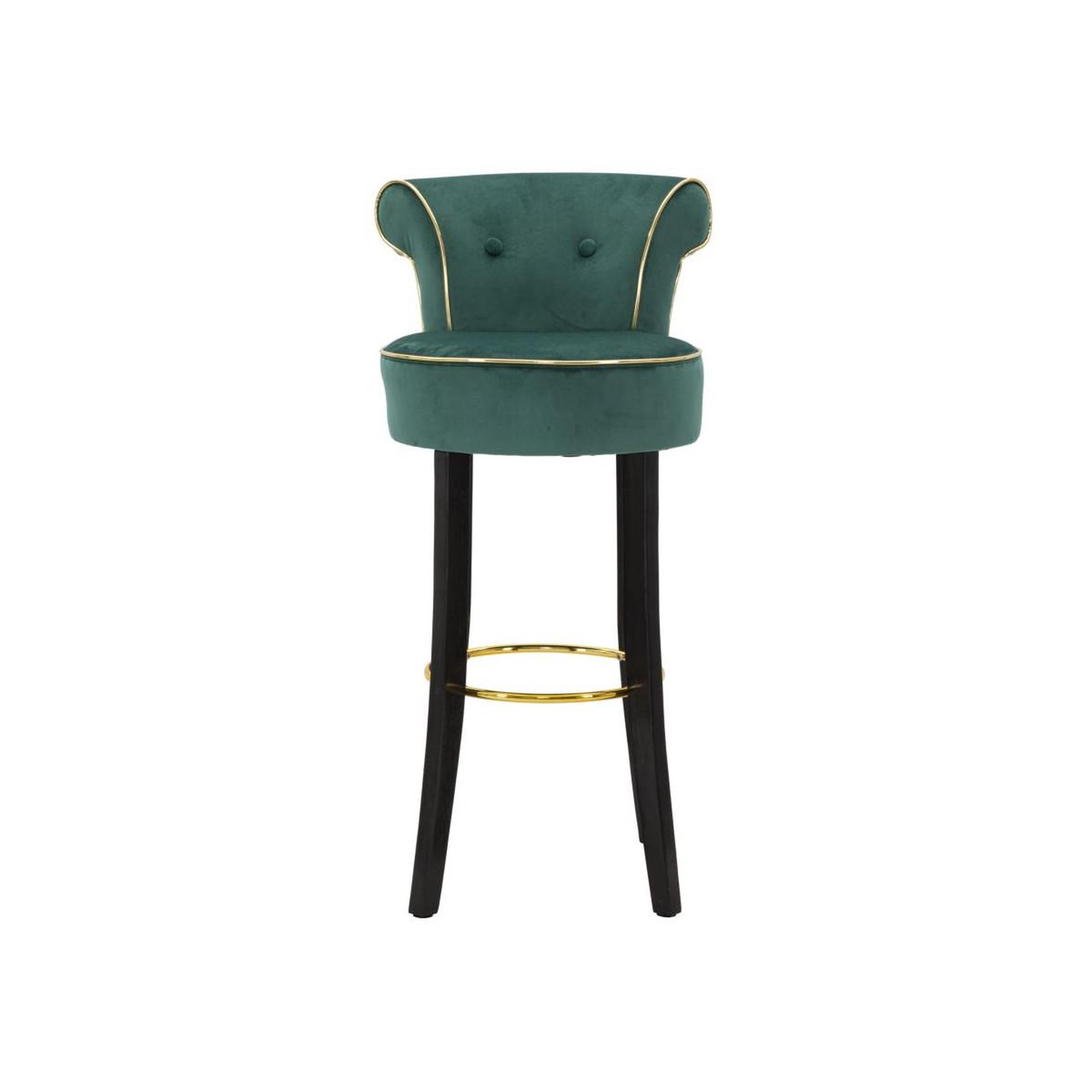 Voir la diapositive 2 : Paris Prix Tabouret de bar en velours  luxy  96cm vert