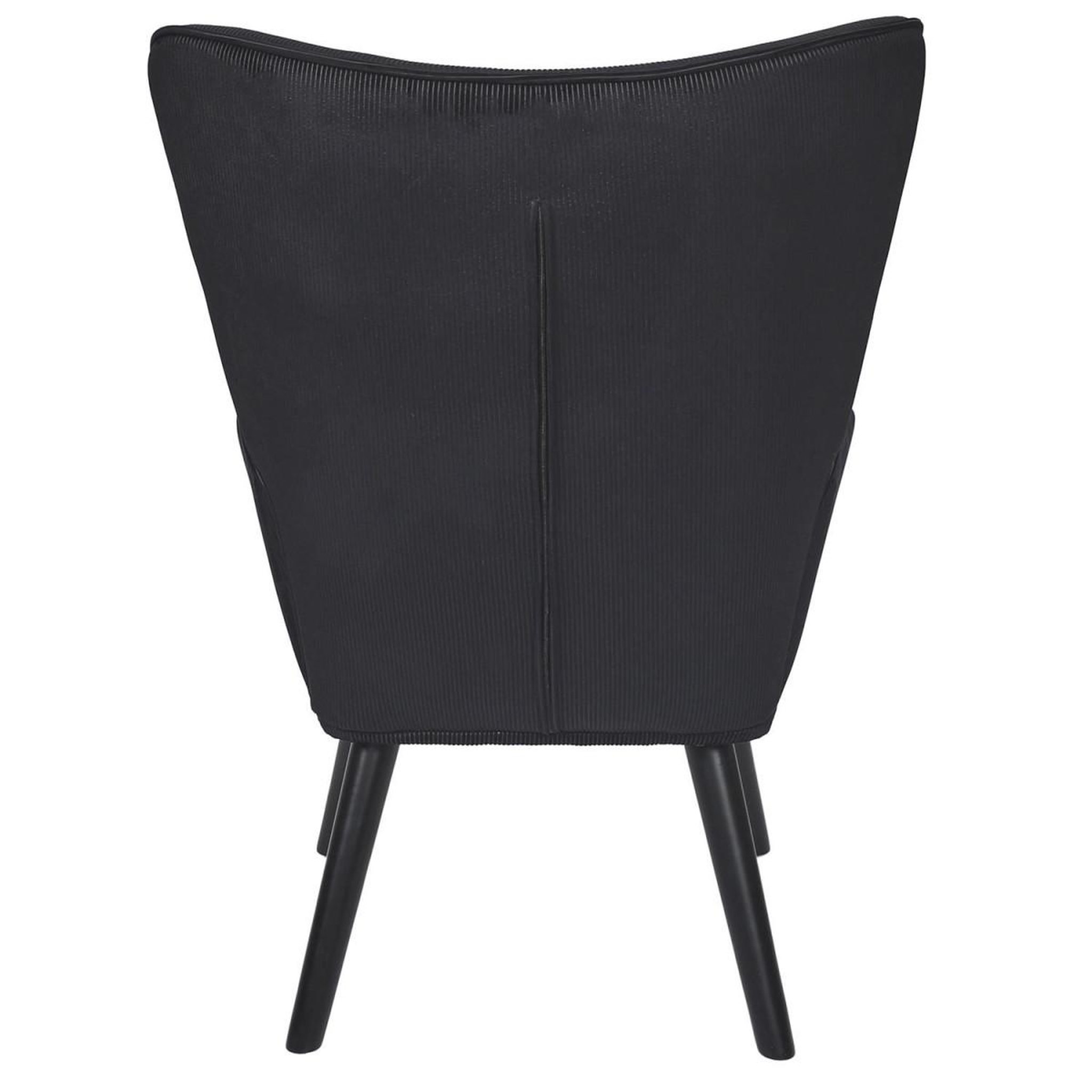 Voir la diapositive 4 : The Home Deco Factory Fauteuil en velours côtelé  giulia  96cm noir