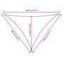 Voir la diapositive 6 : VIDAXL Voile de parasol tissu oxford triangulaire 3x4x4 m terre cuite