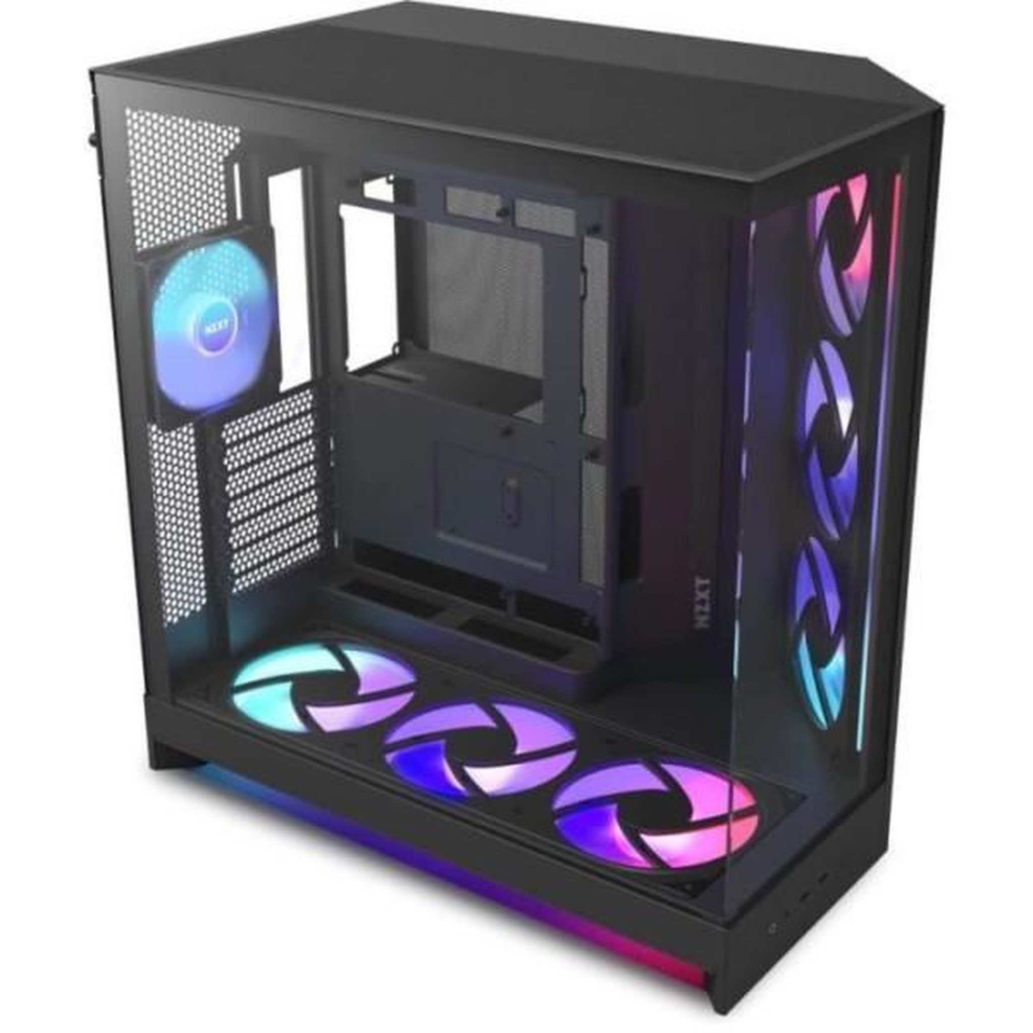 NZXT Boitier moyen-tour NZXT - CM-H92FB-P1 - H9 Flow RGB+ - Double chambre - 3 ventilateurs RGB - Noir