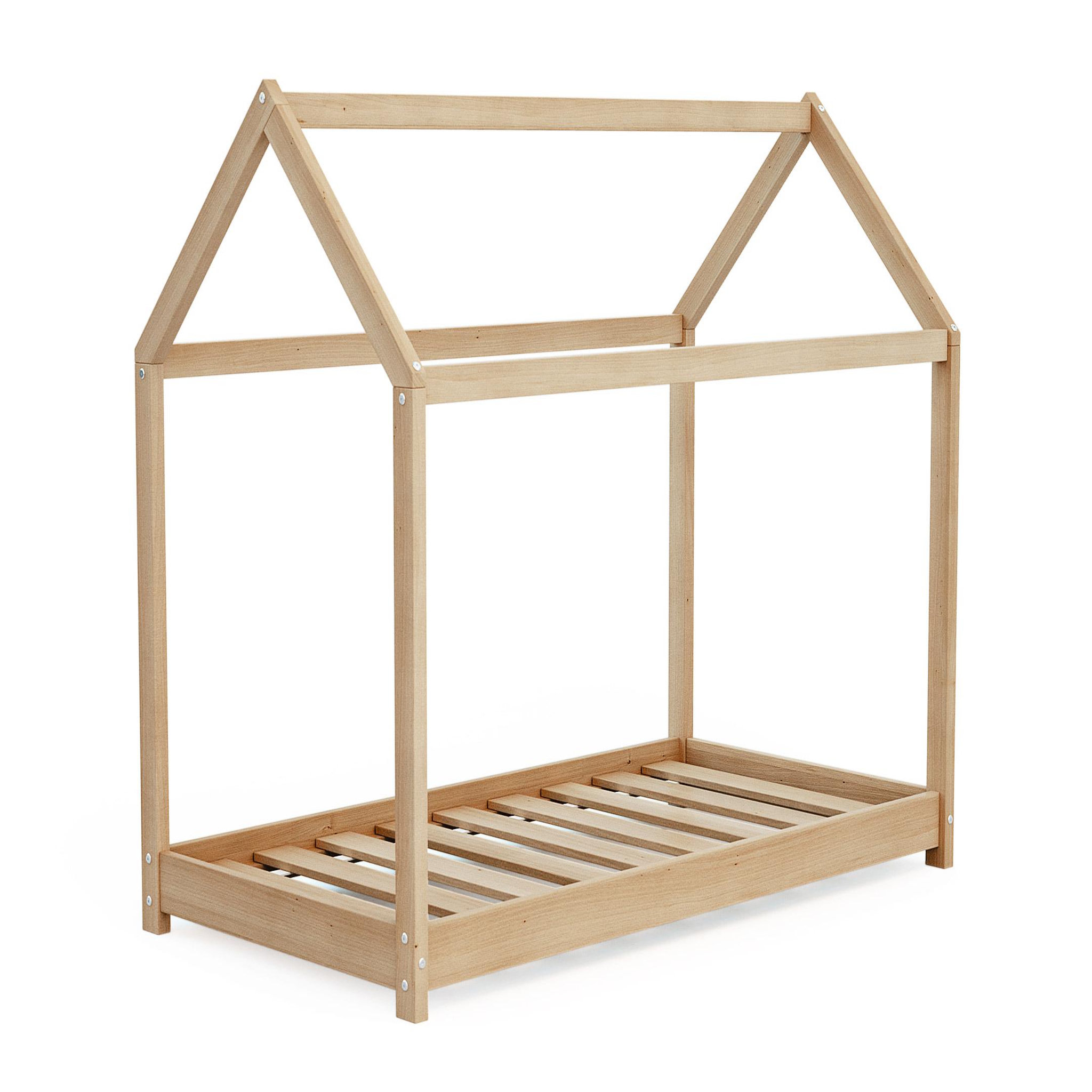 Voir la diapositive 4 : WEBABY Lit bébé Cabane en bois