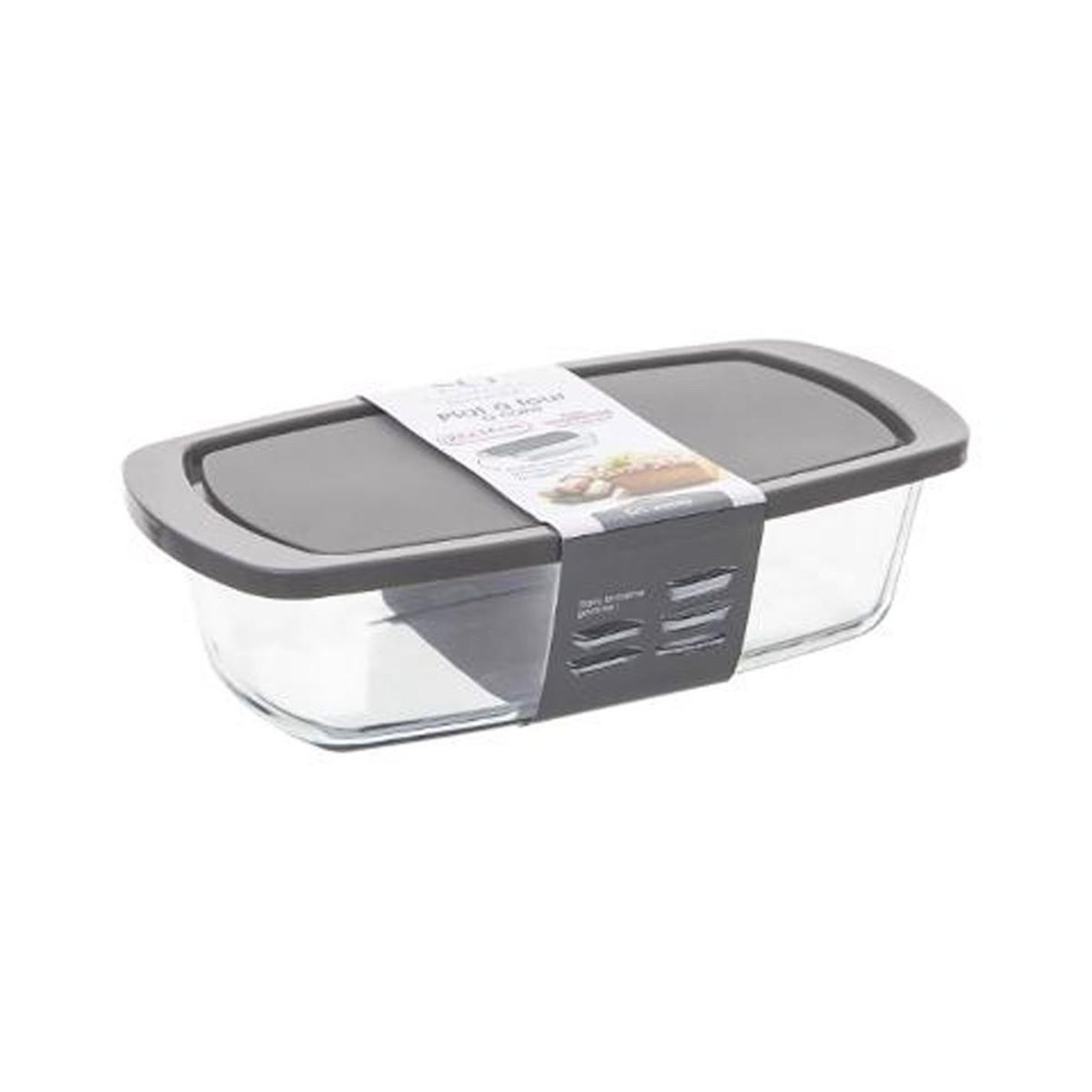 Voir la diapositive 3 : FIVE Plat à gâteau en verre  couvercle  27cm transparent