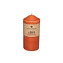 Voir la diapositive 2 : COMPTOIR DE LA BOUGIE Bougie Cylindrique Déco  Hugo  14cm Orange Ambre