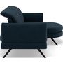 Voir la diapositive 6 : LISA DESIGN Terry - canapé d'angle droit 4 places avec têtières réglables en tissu texturé