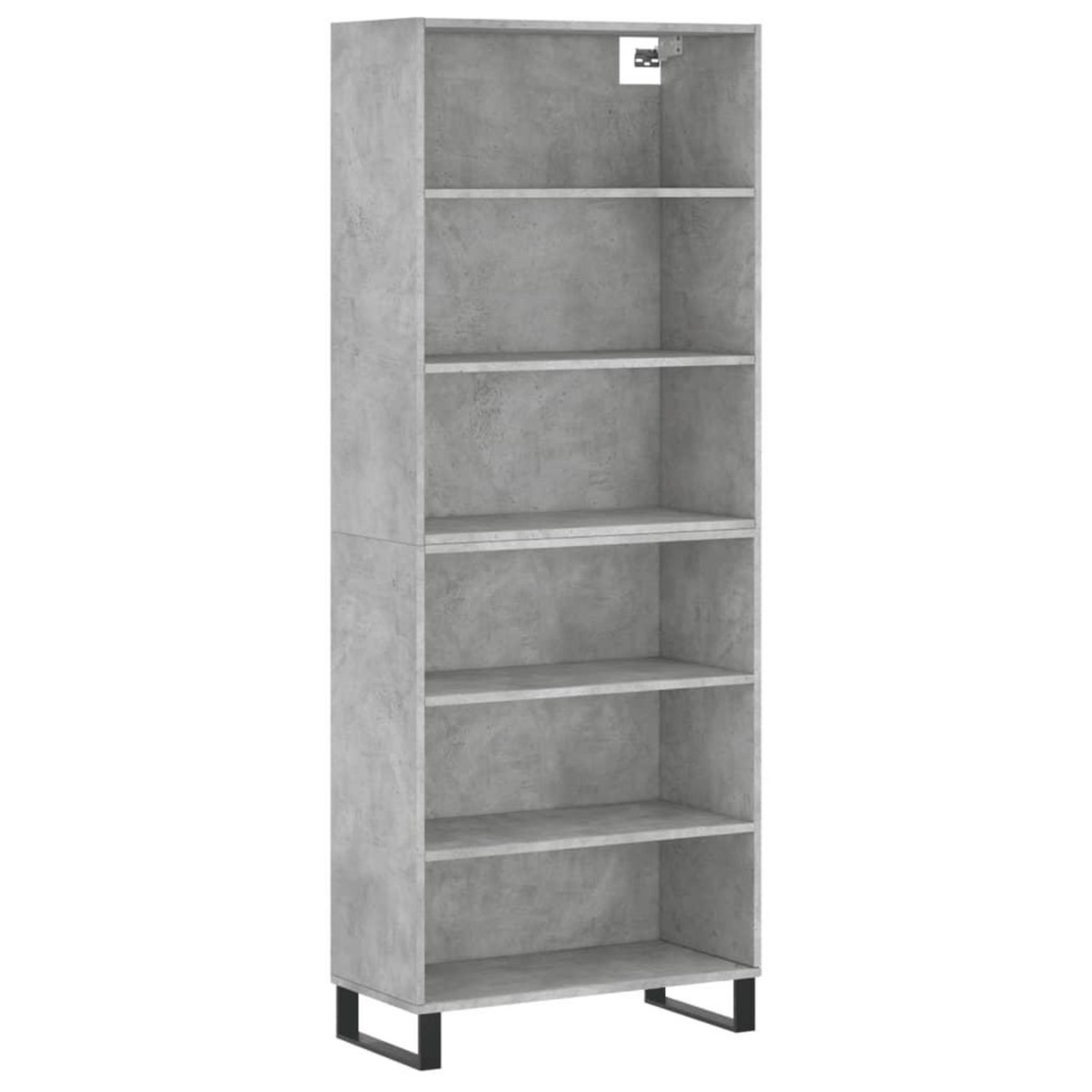 VIDAXL Buffet gris beton 69,5x32,5x180 cm bois d'ingenierie