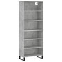 Voir la diapositive 2 : VIDAXL Buffet gris beton 69,5x32,5x180 cm bois d'ingenierie