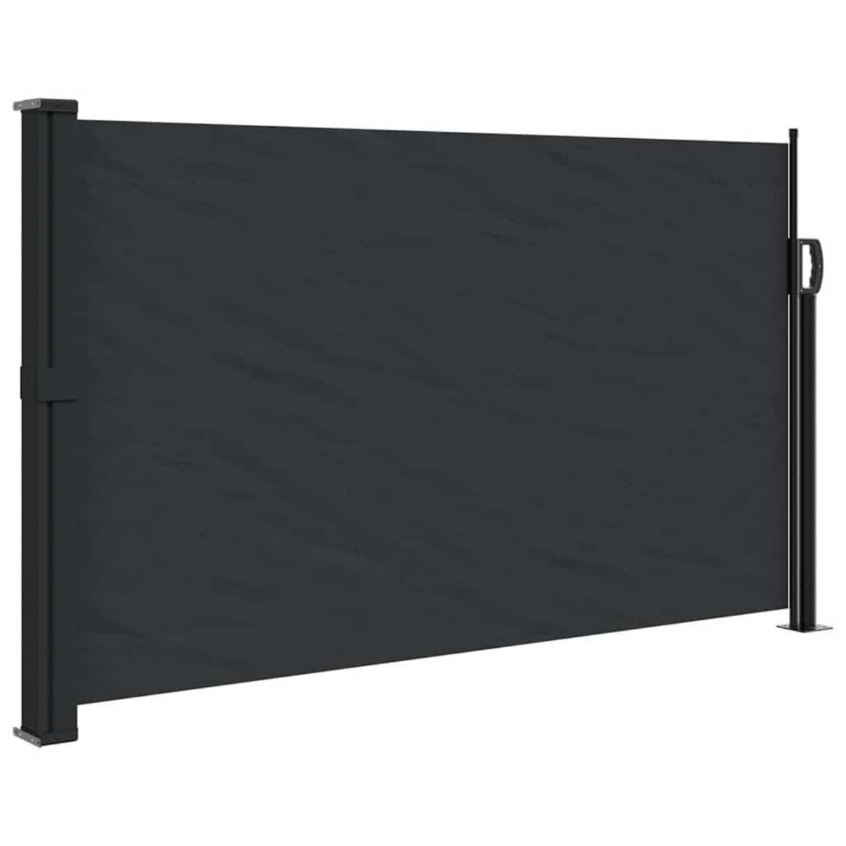 VIDAXL Auvent lateral retractable noir 117x300 cm