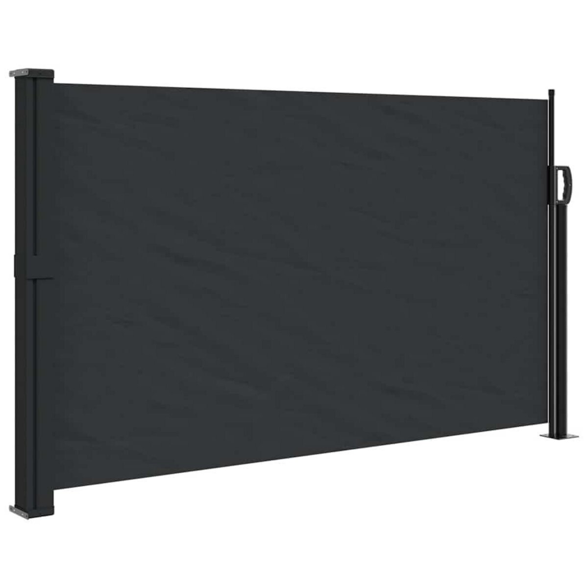 VIDAXL Auvent lateral retractable noir 117x300 cm