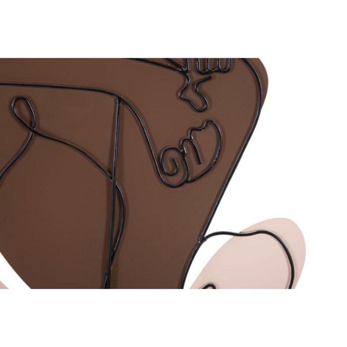 Paris Prix Décoration Murale Encadrée en Métal  Couple  80cm Multicolore