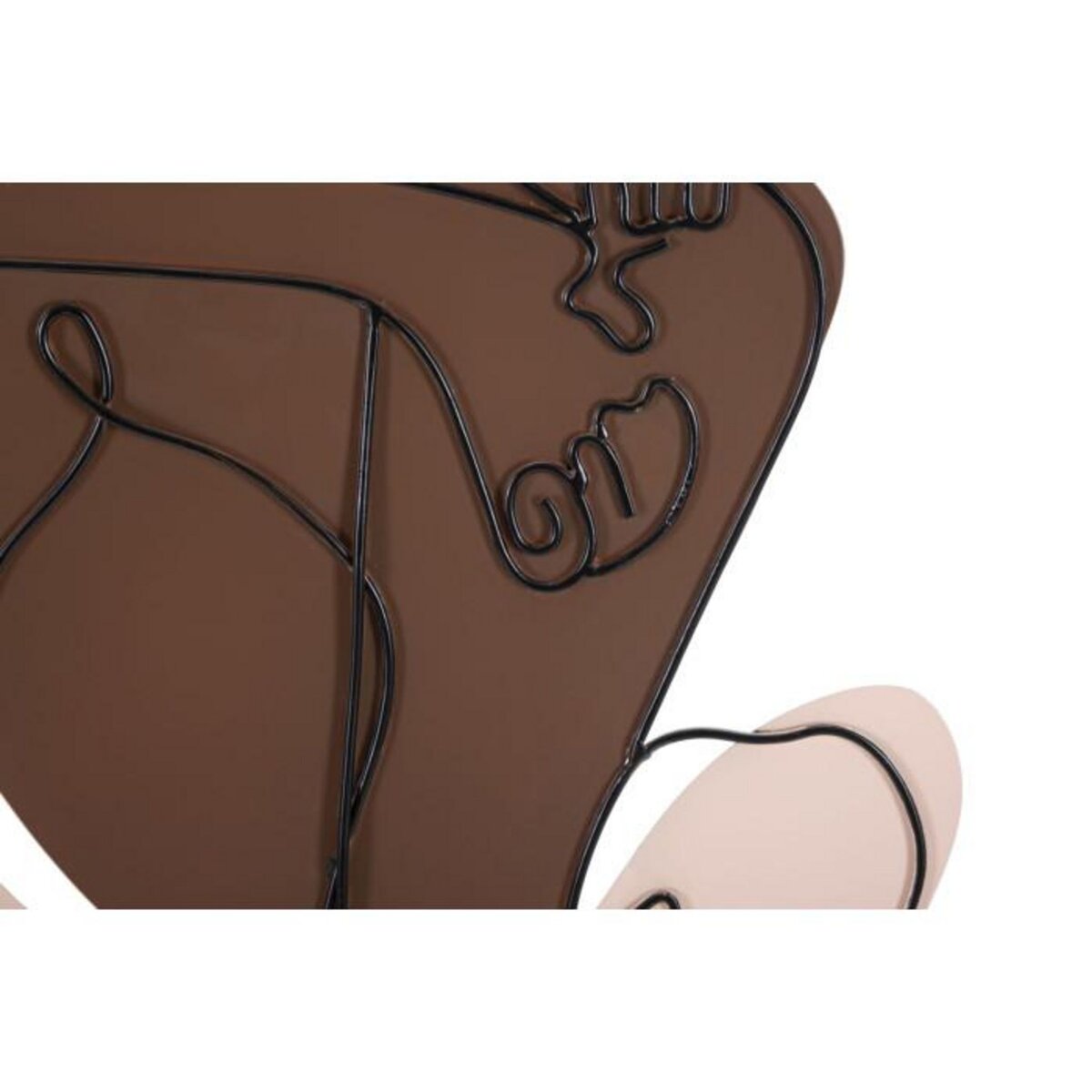 Paris Prix Décoration Murale Encadrée en Métal  Couple  80cm Multicolore