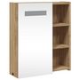Voir la diapositive 4 : VIDAXL Armoire de salle de bain a miroir avec LED chene 45x13x52 cm