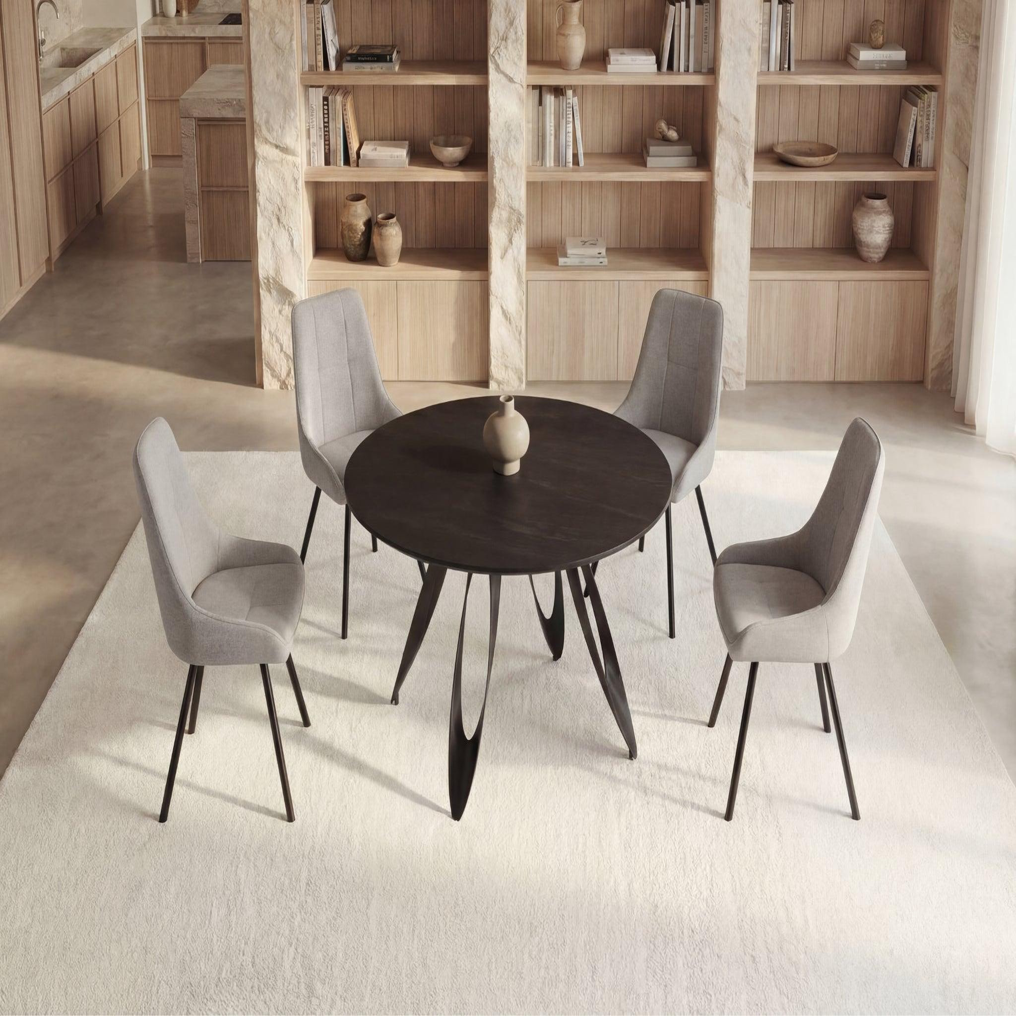 Voir la diapositive 5 : CASANOVA PARIS Alicia - lot de 4 chaises pieds en métal